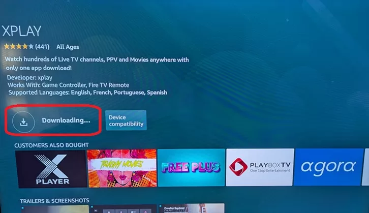XPlay on Firestick

