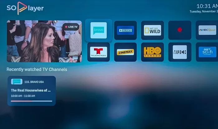SOPlayer Streaming Service