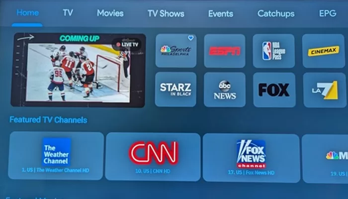 Streaming TV/VOD Service