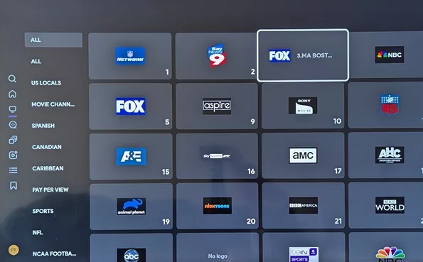 All Live Channels