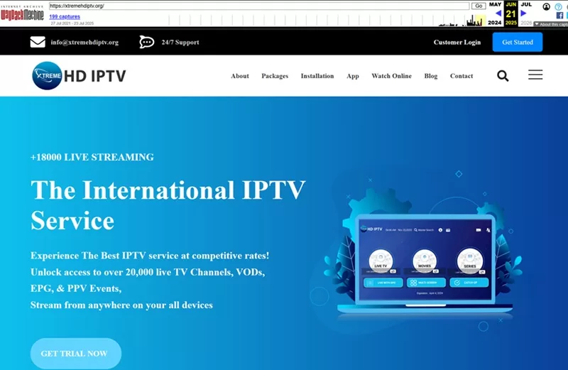 Xtreme HD IPTV org Official Website